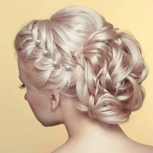 40 Pieces Spiral Hair Pins Swirl Hair Twists Coils Rhinestone Hair Spiral Jewelry Hair Pin Clip Accessories for Wedding Bridal Party Favors, 8 Styles