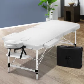 75cm Portable 2 Fold Massage Table, Adjustable, Zenses