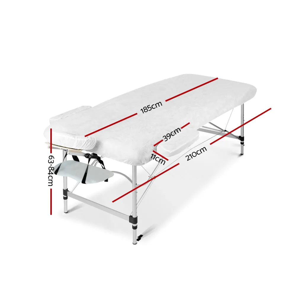 75cm Portable 2 Fold Massage Table, Adjustable, Zenses