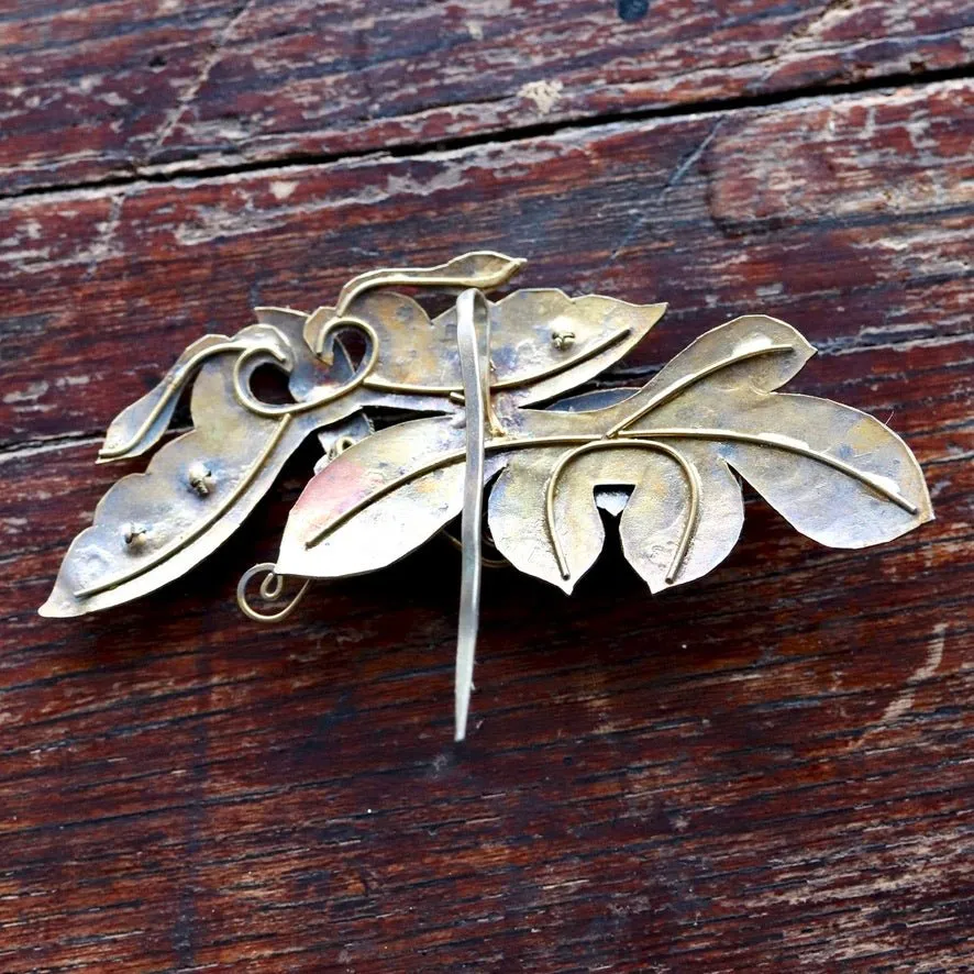 Antique Tian-Tsui (點翠) Hair Pin - Small, Fing fisher feather