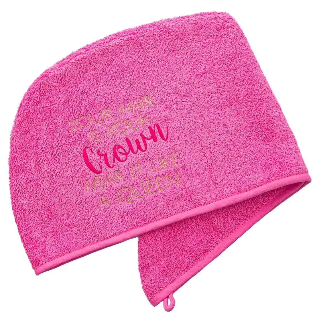 Aztex Luxury Hair Turban Towel Hair Is Your Crown Logo