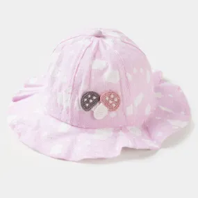 Baby Sun Cap/Hat 9M  | Light Pink