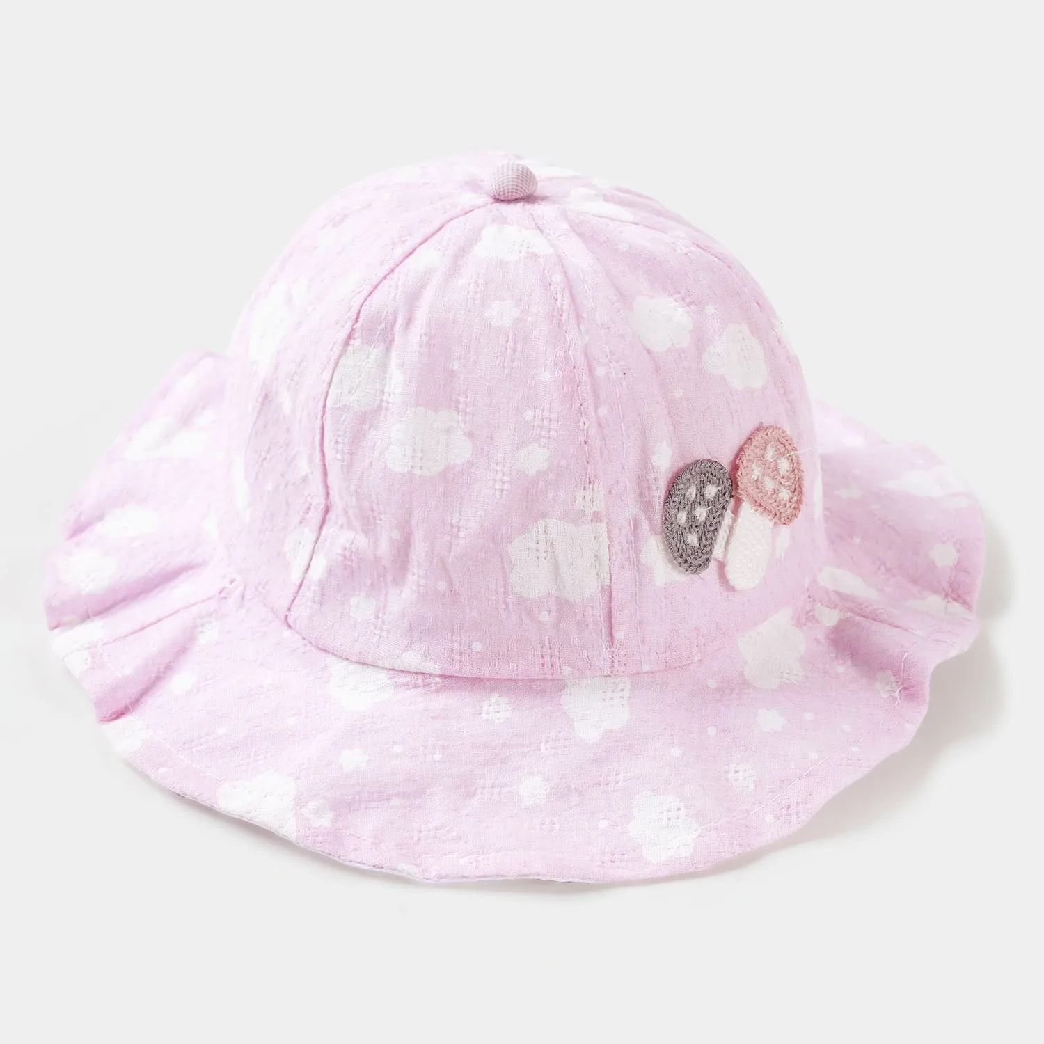 Baby Sun Cap/Hat 9M  | Light Pink