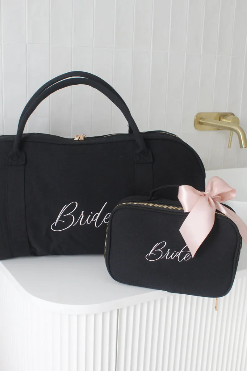 Black Personalised Bag Set