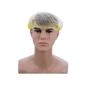 Bouffant Cap Yellow Color  100 Pieces X 10 Packts