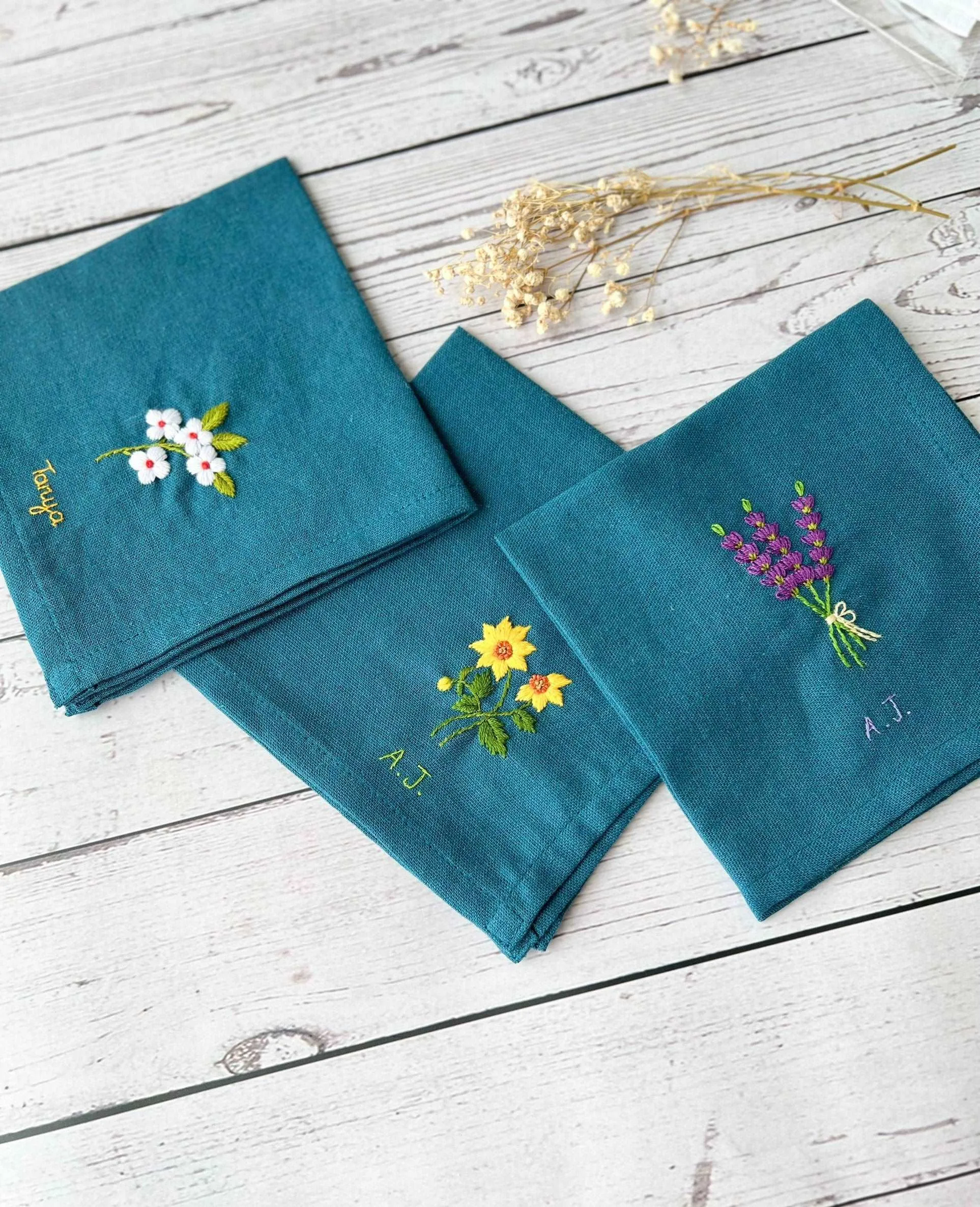 Bunch of Flowers Handkerchiefs
