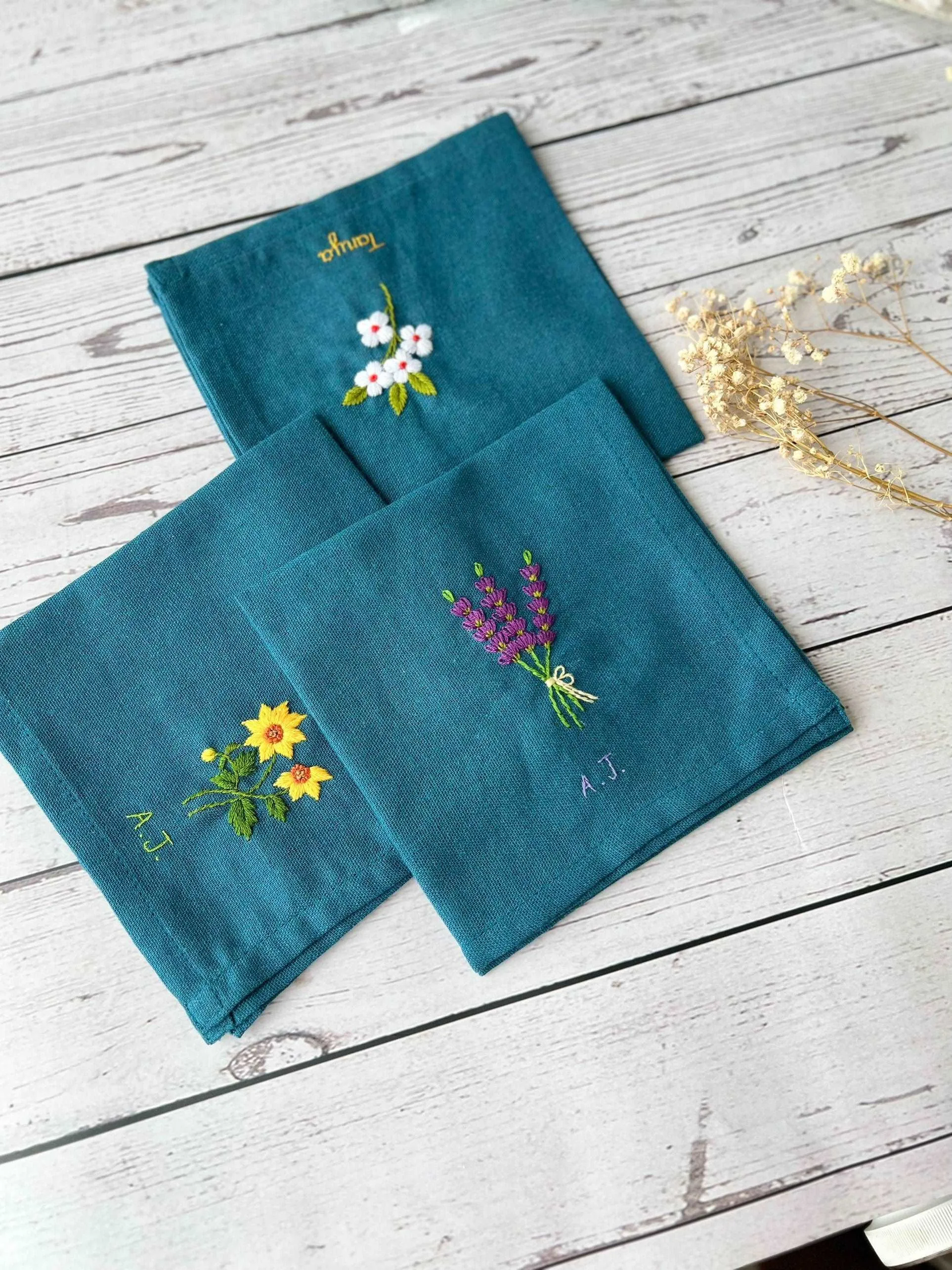 Bunch of Flowers Handkerchiefs