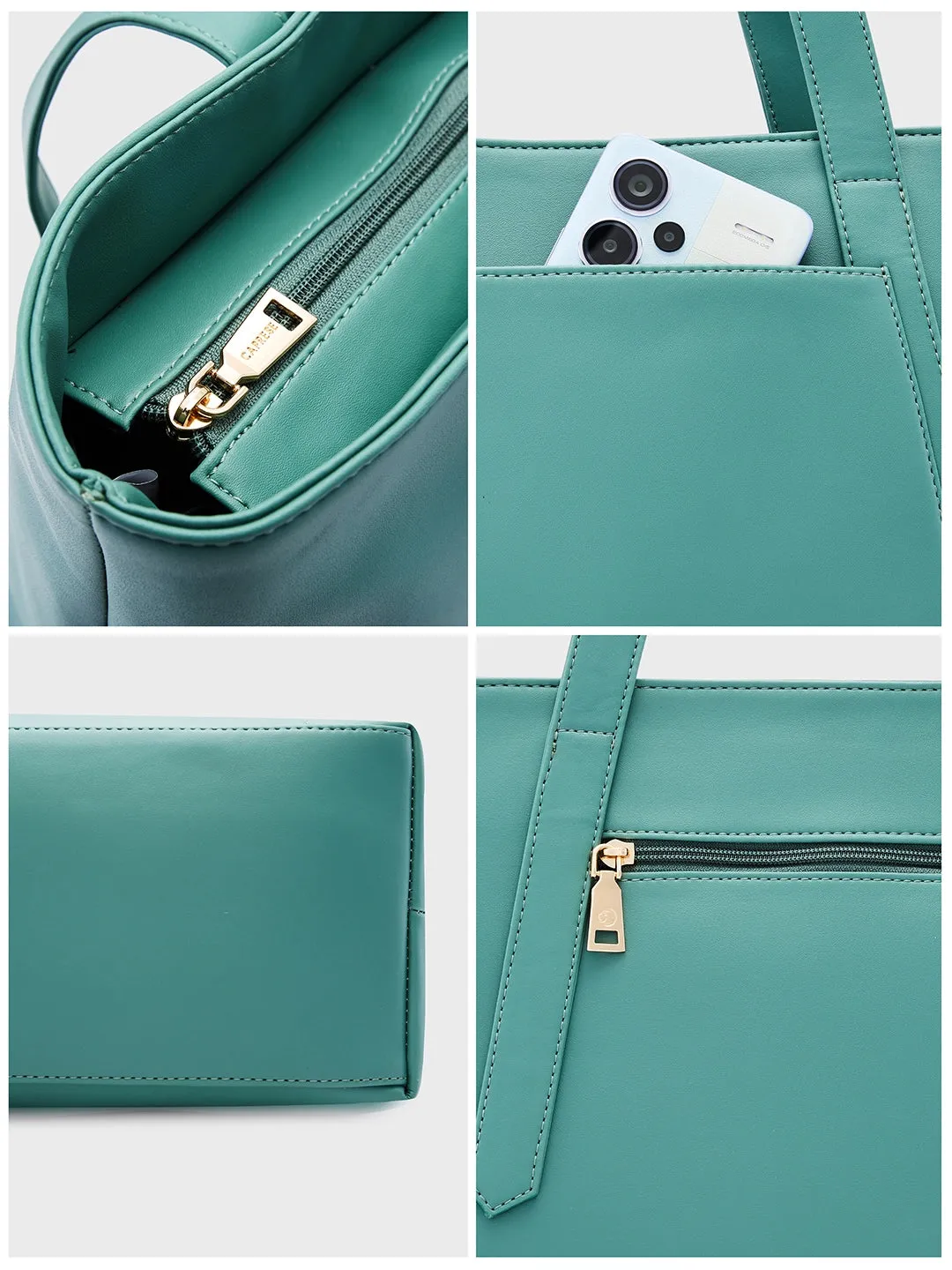 Caprese Aarya Tote Large Mint