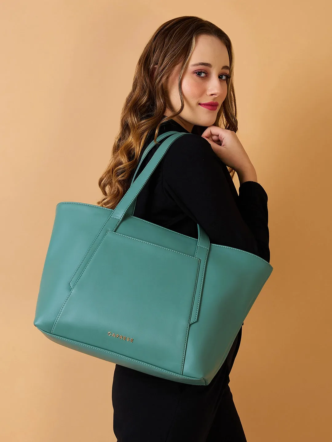 Caprese Aarya Tote Large Mint