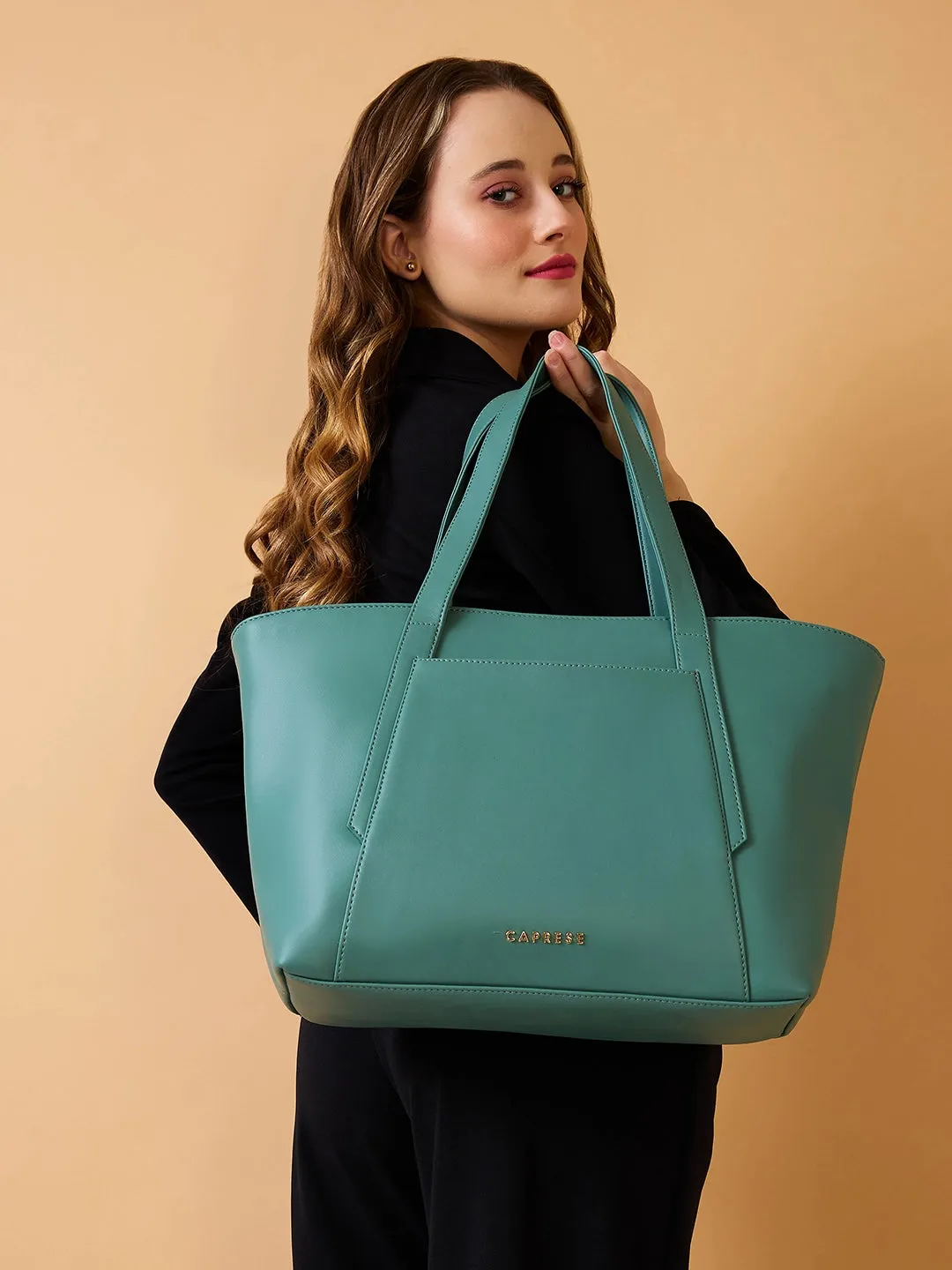 Caprese Aarya Tote Large Mint