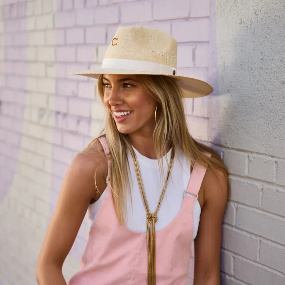 Charlie 1 Horse Womens Mexico Shore Straw Hat - CSMXSH-3496