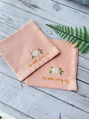 Cherry Blossom Flower Handkerchief