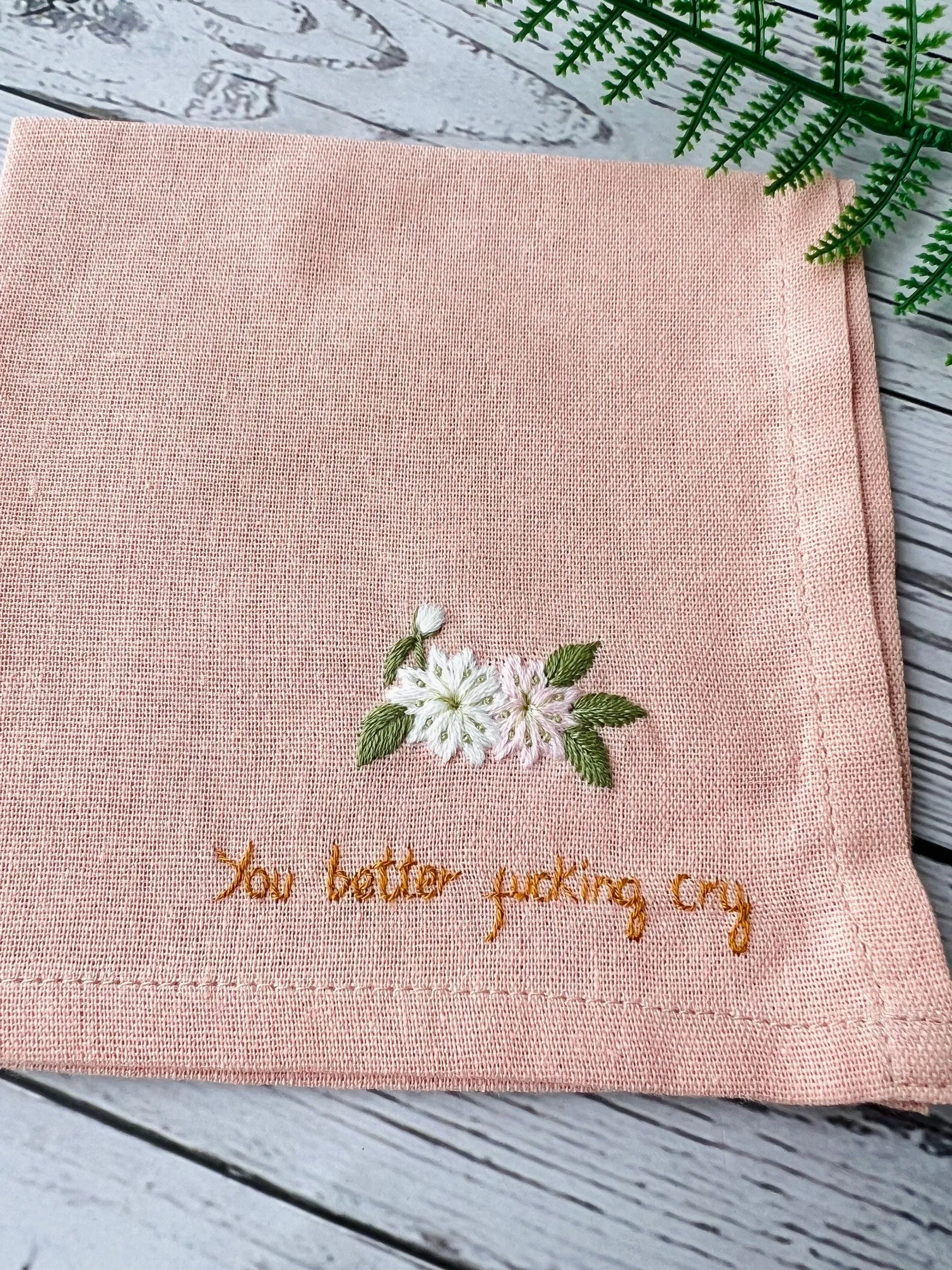 Cherry Blossom Flower Handkerchief