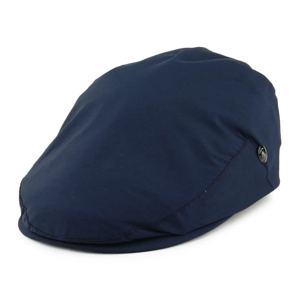 City Sport Water Repellent Flat Cap - Navy Blue