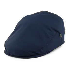 City Sport Water Repellent Flat Cap - Navy Blue