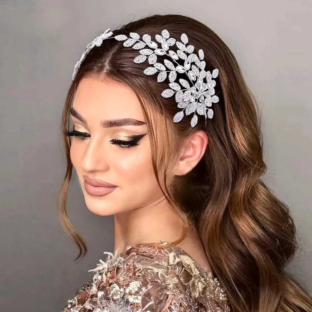 Cosette - Silver Crystal Bridal Headdress