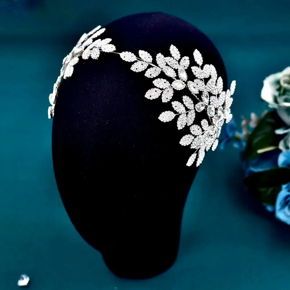 Cosette - Silver Crystal Bridal Headdress