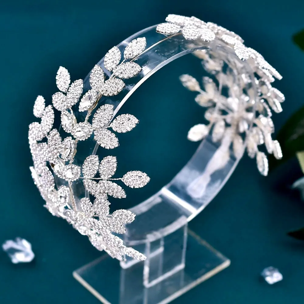 Cosette - Silver Crystal Bridal Headdress