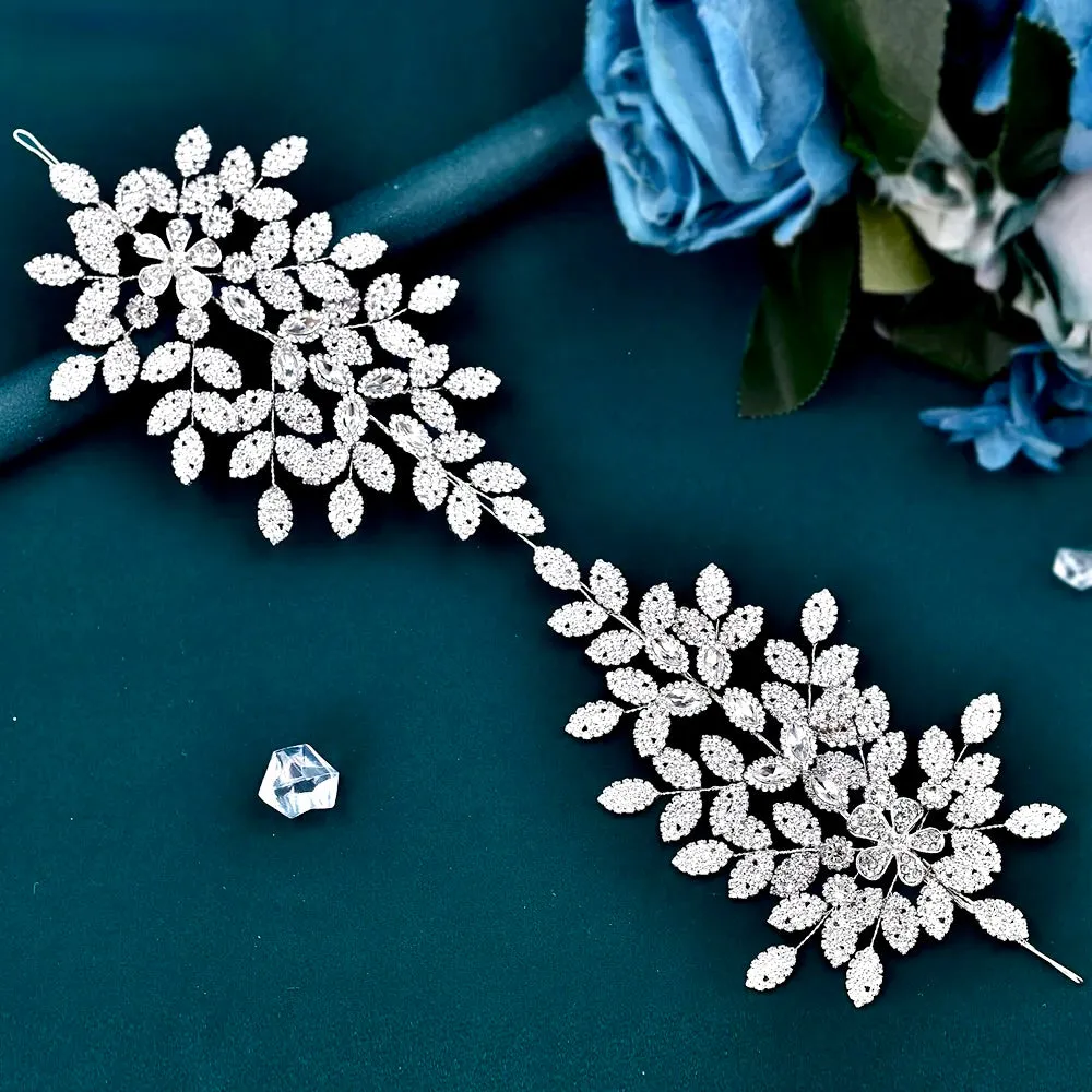 Cosette - Silver Crystal Bridal Headdress