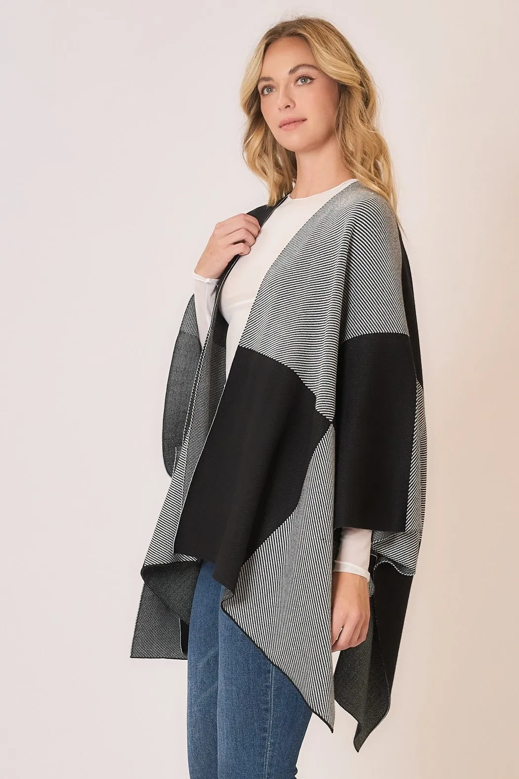 CozyCo Plaid Blanket Poncho