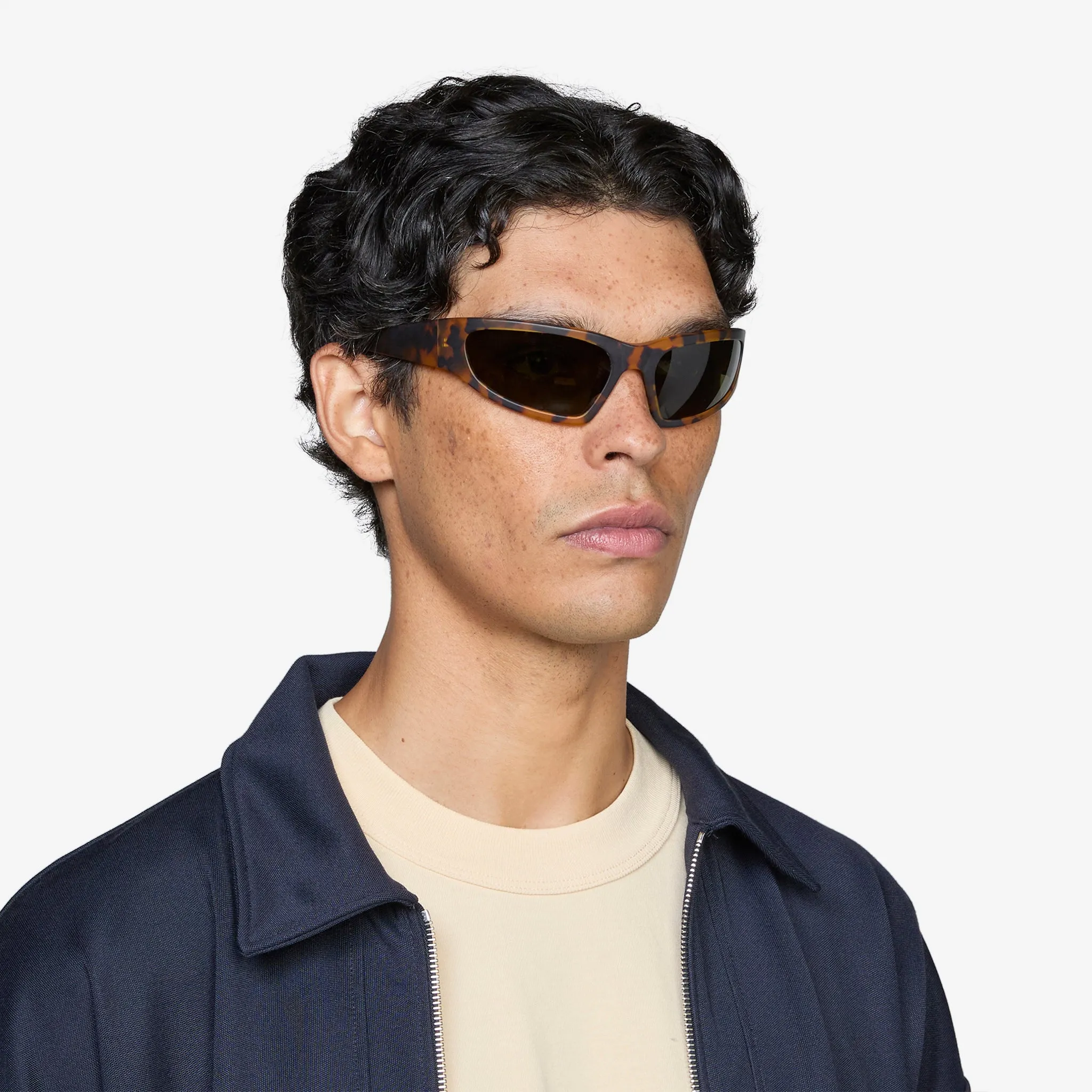 Crow Matte Havana | Green Solid Polarised Lens