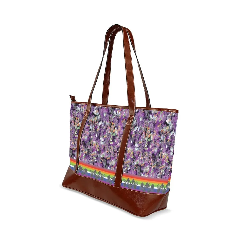 Culture in Nature Purple Tote Handbag