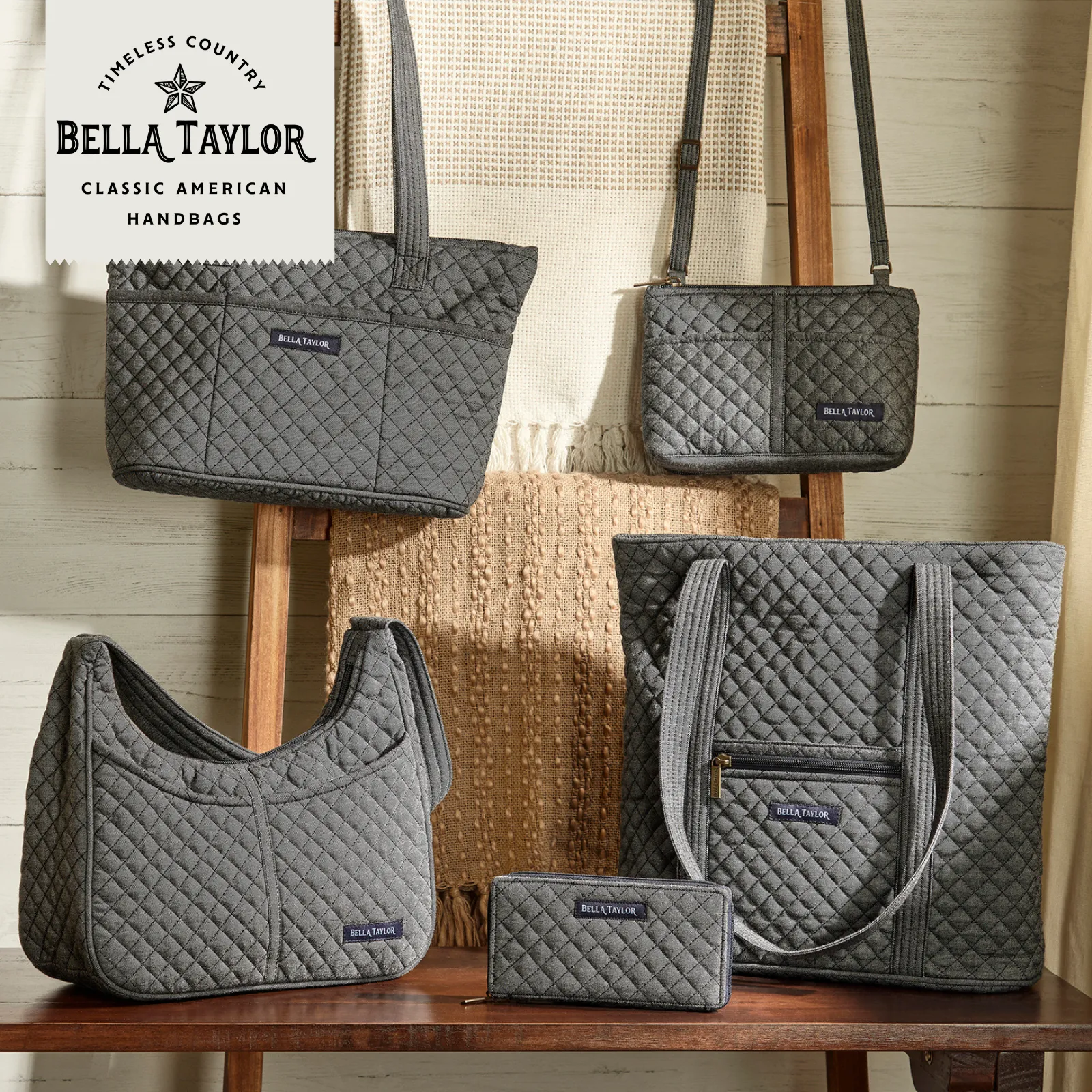 Dark Denim Large Crossbody