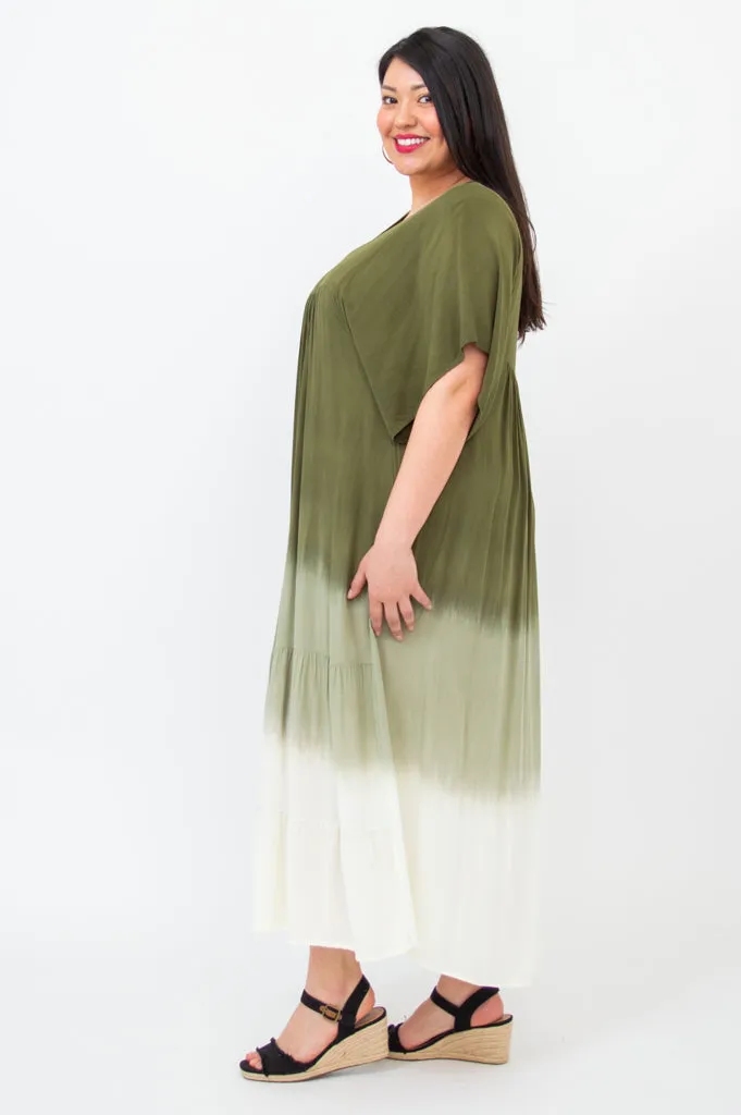 Empress Dress, Green Tie-Dye