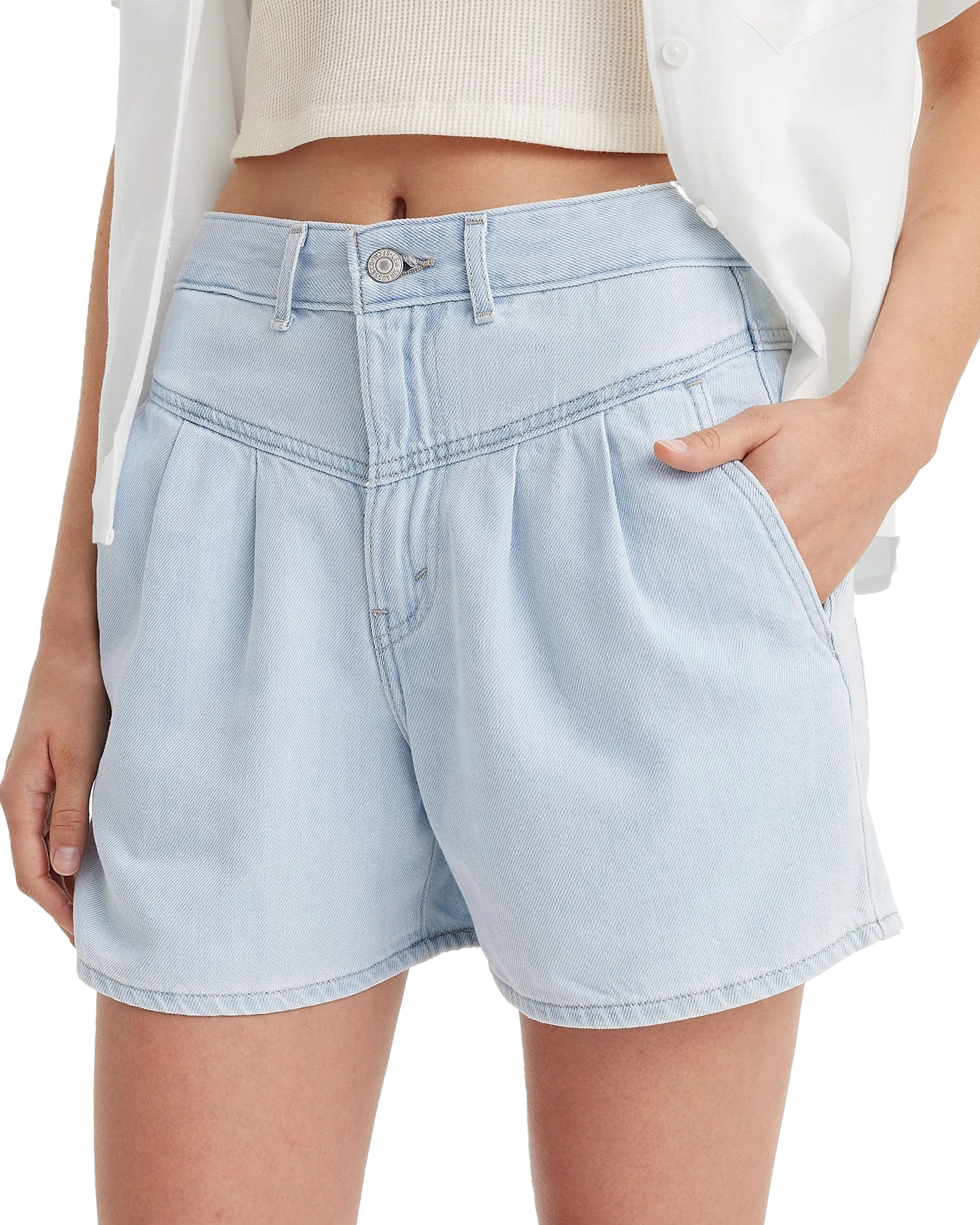 Featherweight Mom Shorts in Poole Party