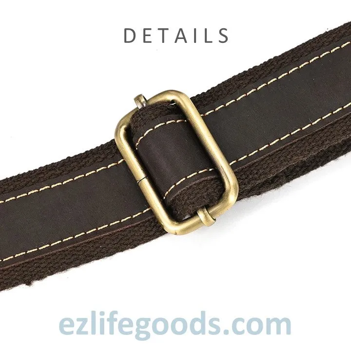 Genuine Leather Crossbody Bag for Men| Brown Messenger Shoulder Bag with Many Pockets
