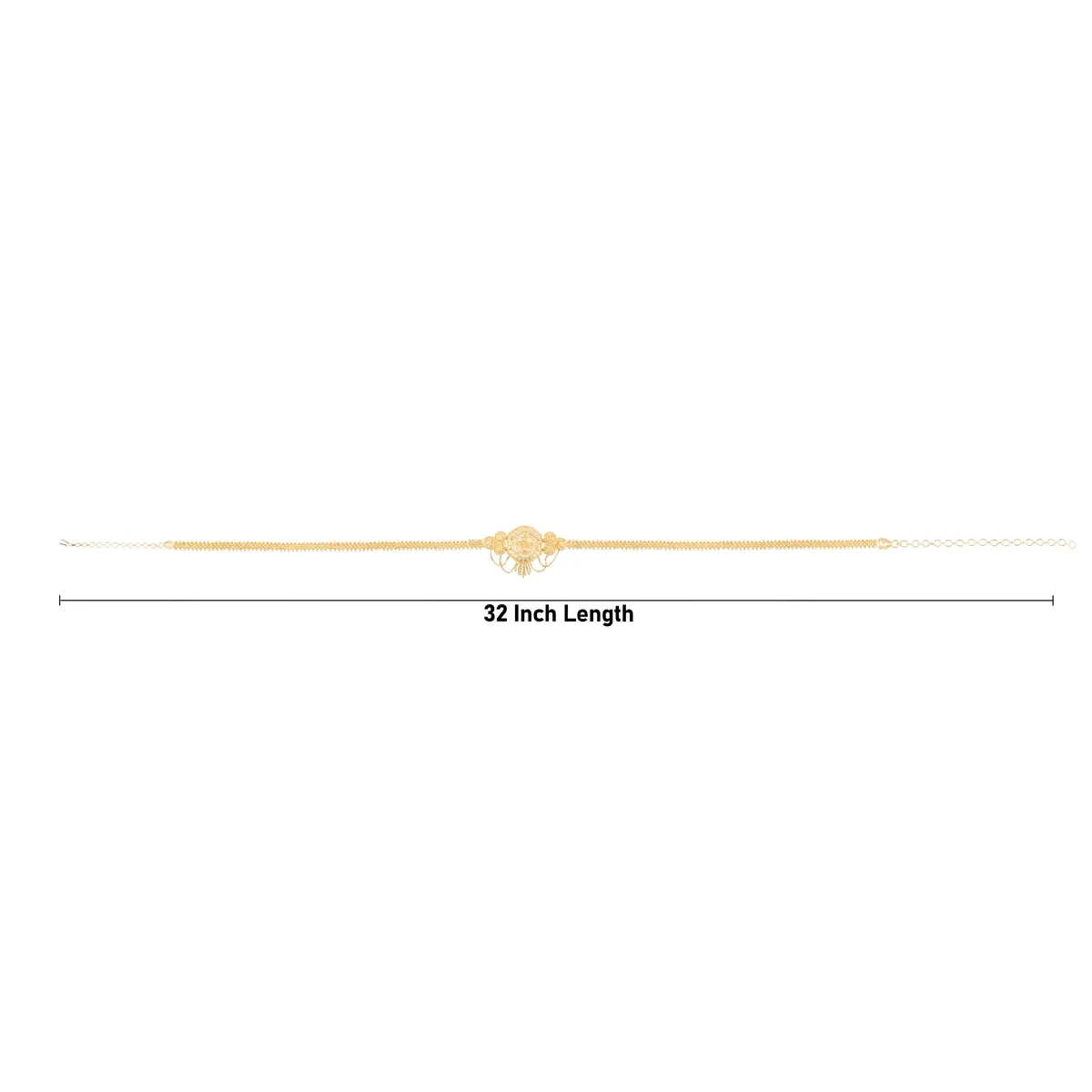 Hip Belt - 32 Inches | Gold Polish Waist Belt/ Gold Polish Jewellery for Women