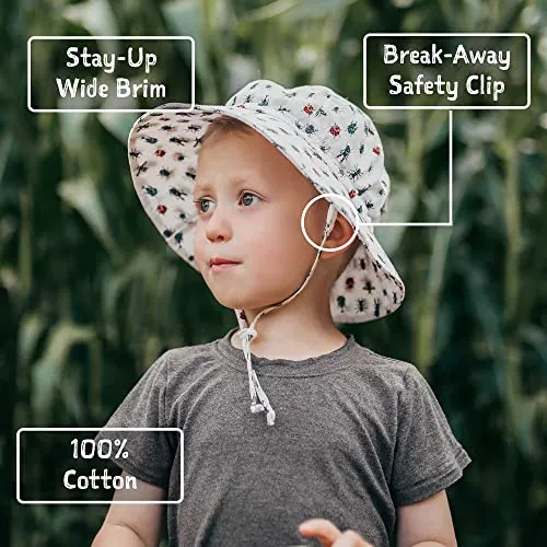 JAN & JUL: Grow-with-Me Cotton Bucket Sun-Hat for Baby and Kids