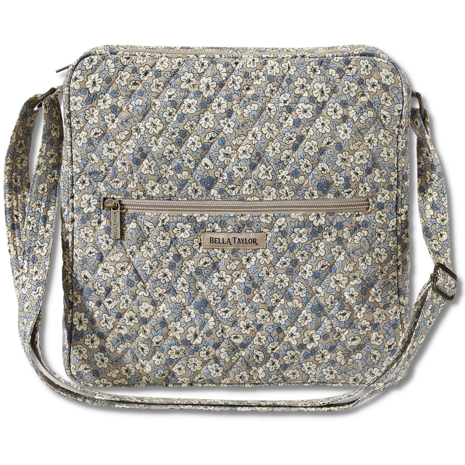Khaki Floral Large Crossbody
