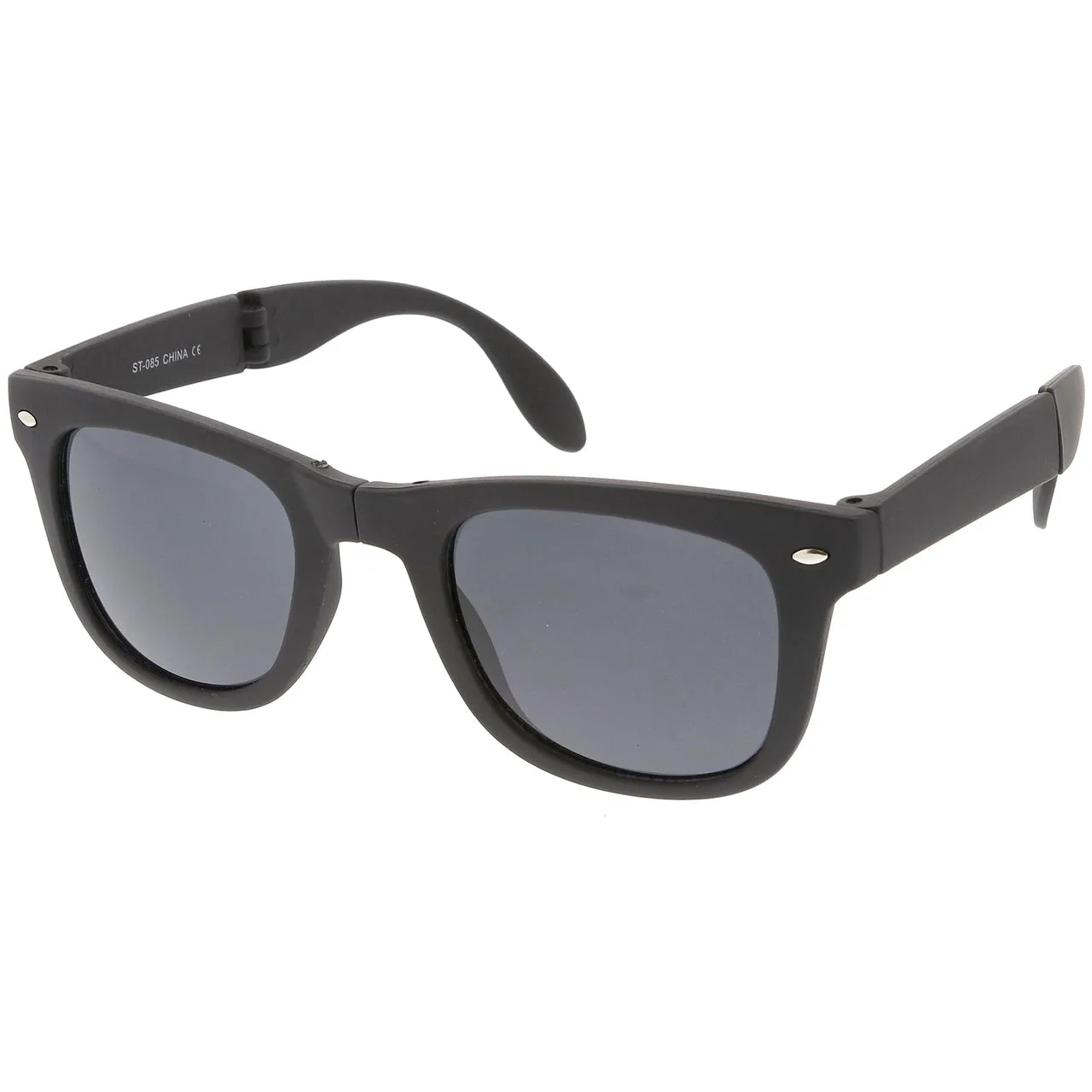 Limited Edition Folding Pocket Horned Rim Sunglasses   Case 8788