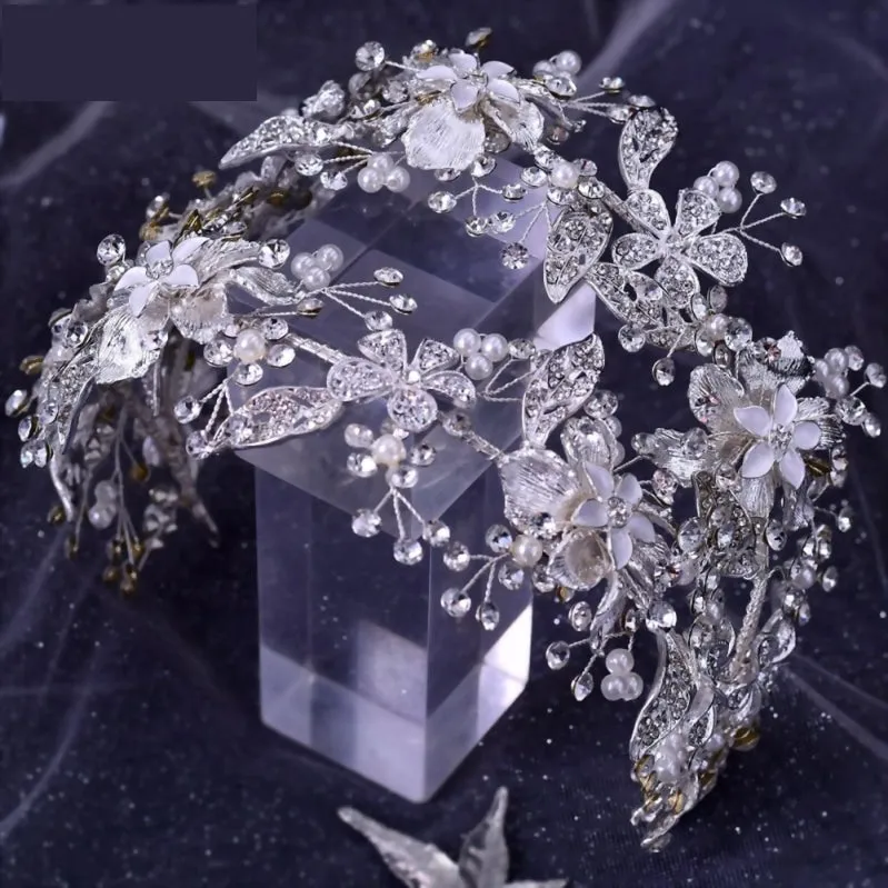 Luxurious Bridal Headband Rhinestone Wedding Hair Accessory 10 Styles