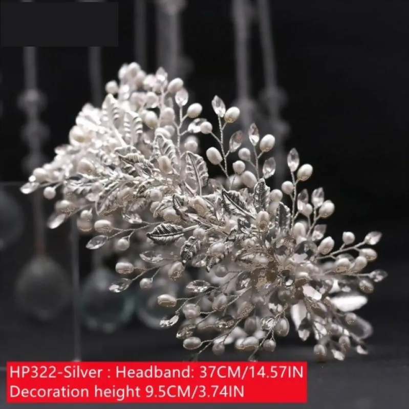 Luxurious Bridal Headband Rhinestone Wedding Hair Accessory 10 Styles
