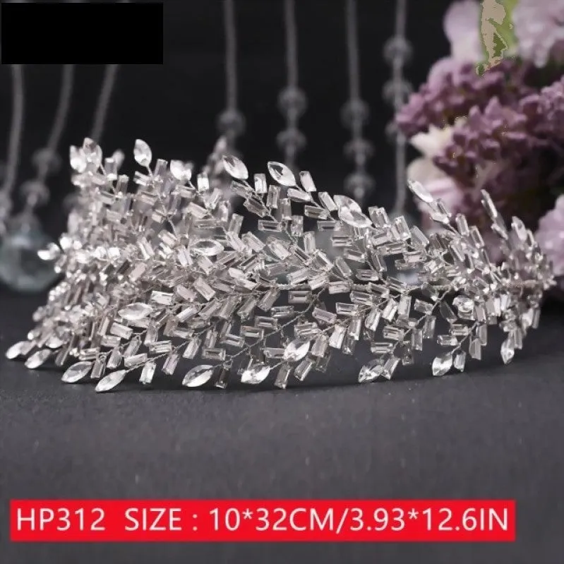 Luxurious Bridal Headband Rhinestone Wedding Hair Accessory 10 Styles