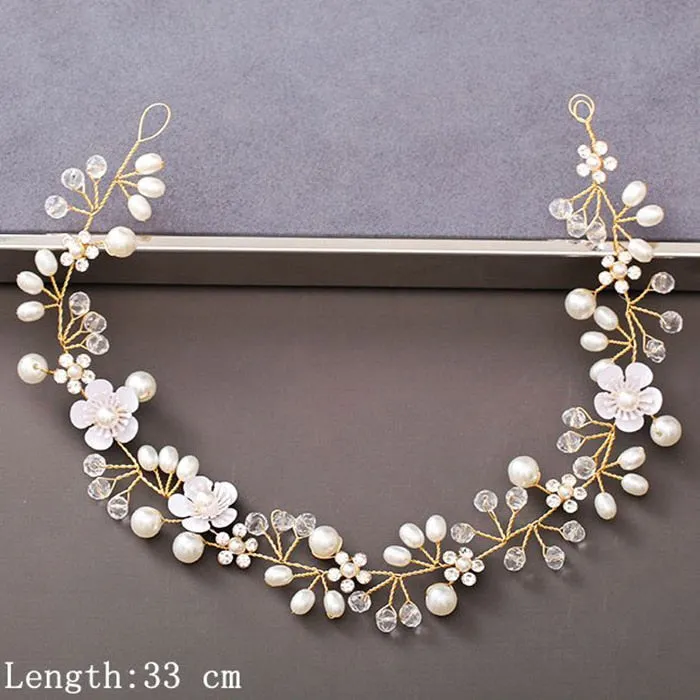 Luxury Pearl and Rhinestone Hair Accessories for Wedding Party
