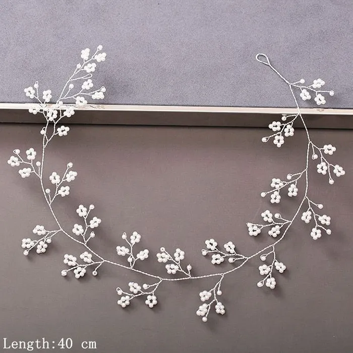 Luxury Pearl and Rhinestone Hair Accessories for Wedding Party