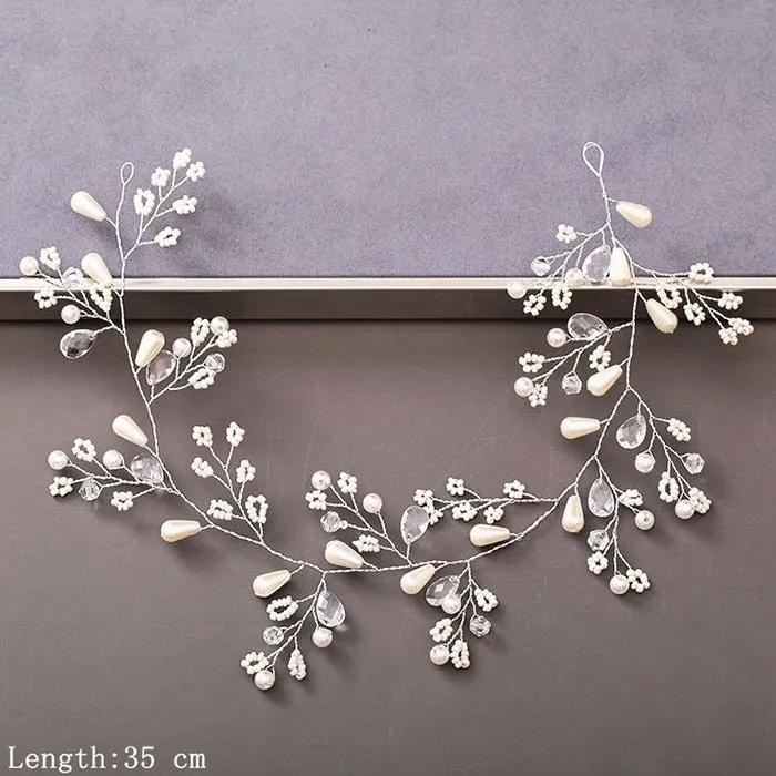 Luxury Pearl and Rhinestone Hair Accessories for Wedding Party