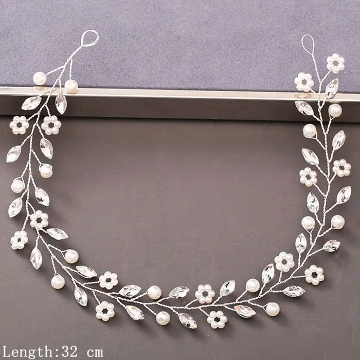 Luxury Pearl and Rhinestone Hair Accessories for Wedding Party