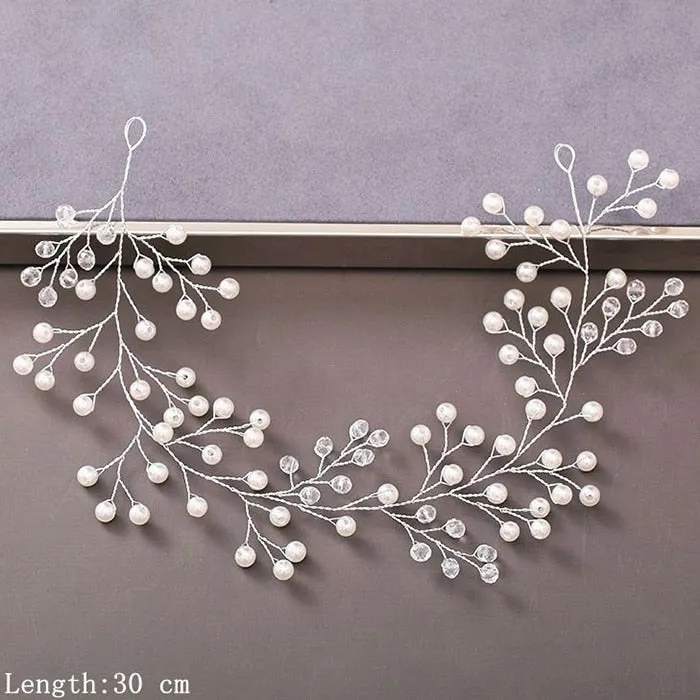 Luxury Pearl and Rhinestone Hair Accessories for Wedding Party