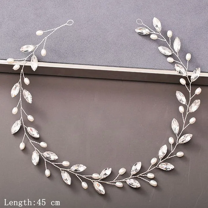 Luxury Pearl and Rhinestone Hair Accessories for Wedding Party