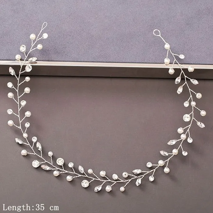 Luxury Pearl and Rhinestone Hair Accessories for Wedding Party