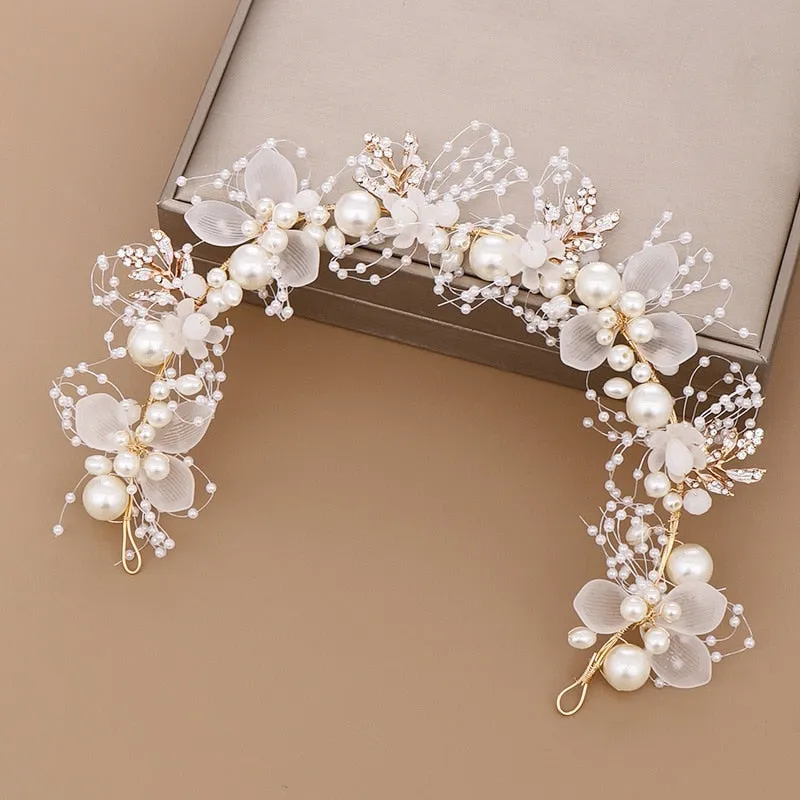 Luxury Pearl and Rhinestone Hair Accessories for Wedding Party