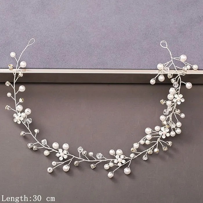 Luxury Pearl and Rhinestone Hair Accessories for Wedding Party