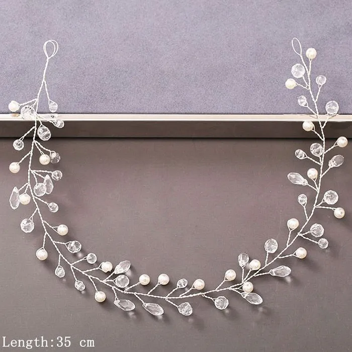 Luxury Pearl and Rhinestone Hair Accessories for Wedding Party
