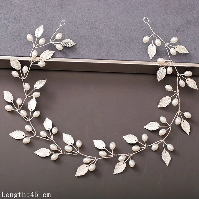 Luxury Pearl and Rhinestone Hair Accessories for Wedding Party