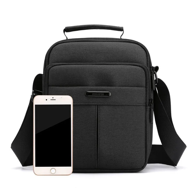 Mini practical men crossbody bags retro sturdy nylon men's shoulder bag casual outdoor short-distance travel bags