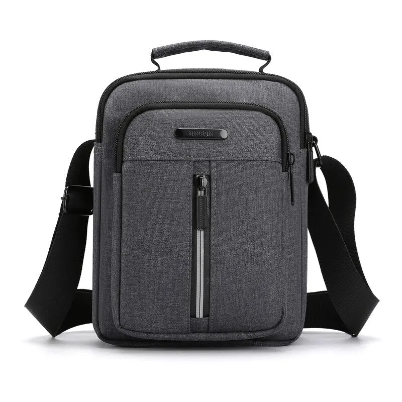 Mini practical men crossbody bags retro sturdy nylon men's shoulder bag casual outdoor short-distance travel bags